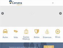 Tablet Screenshot of cerveraseguros.com